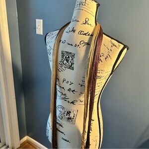 Abercrombie Fitch Y2K metallic skinny scarfs